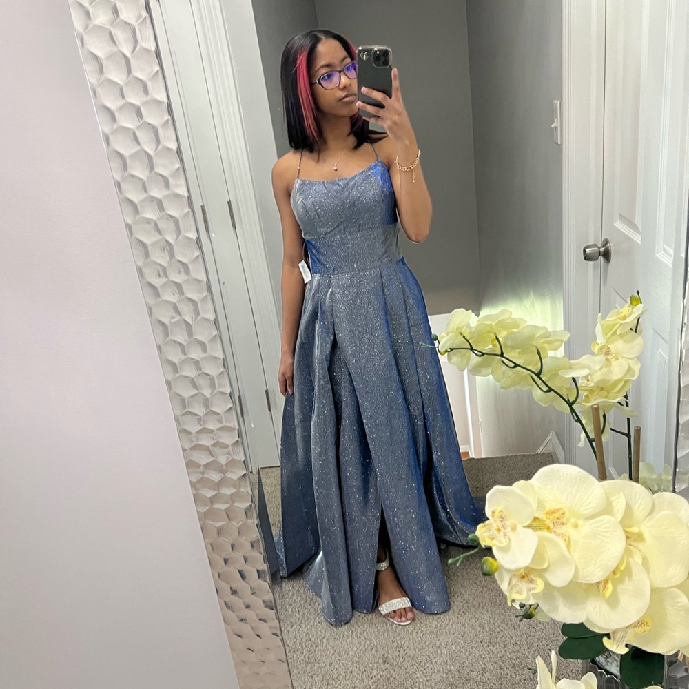 Navy prom dress, XS